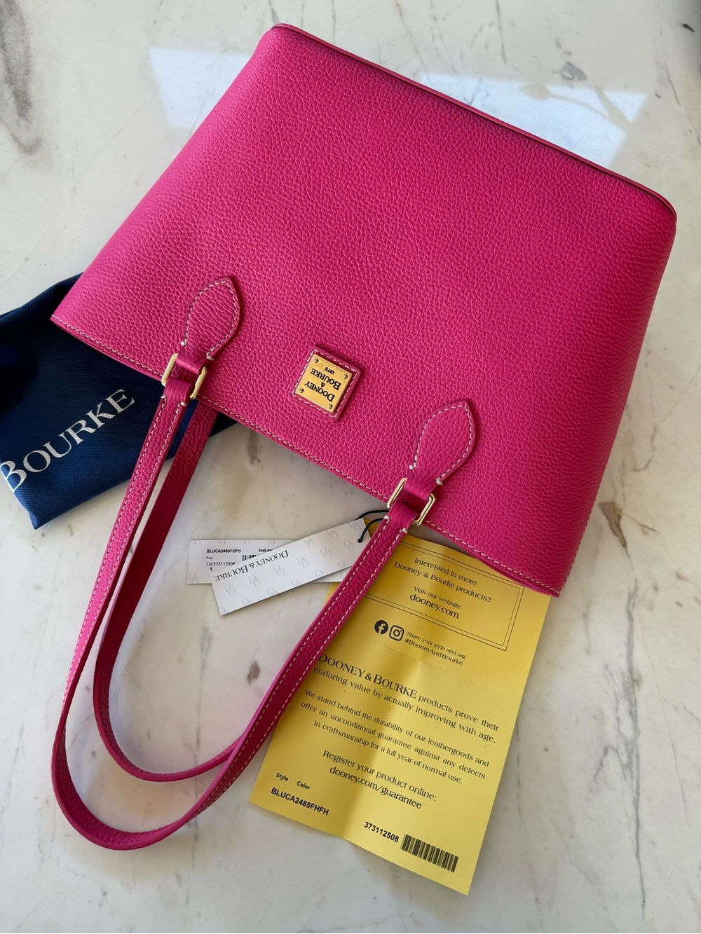 New Dooney & Bourke Lucca Leather Jessie Tote Bag - Picture 16 of 16